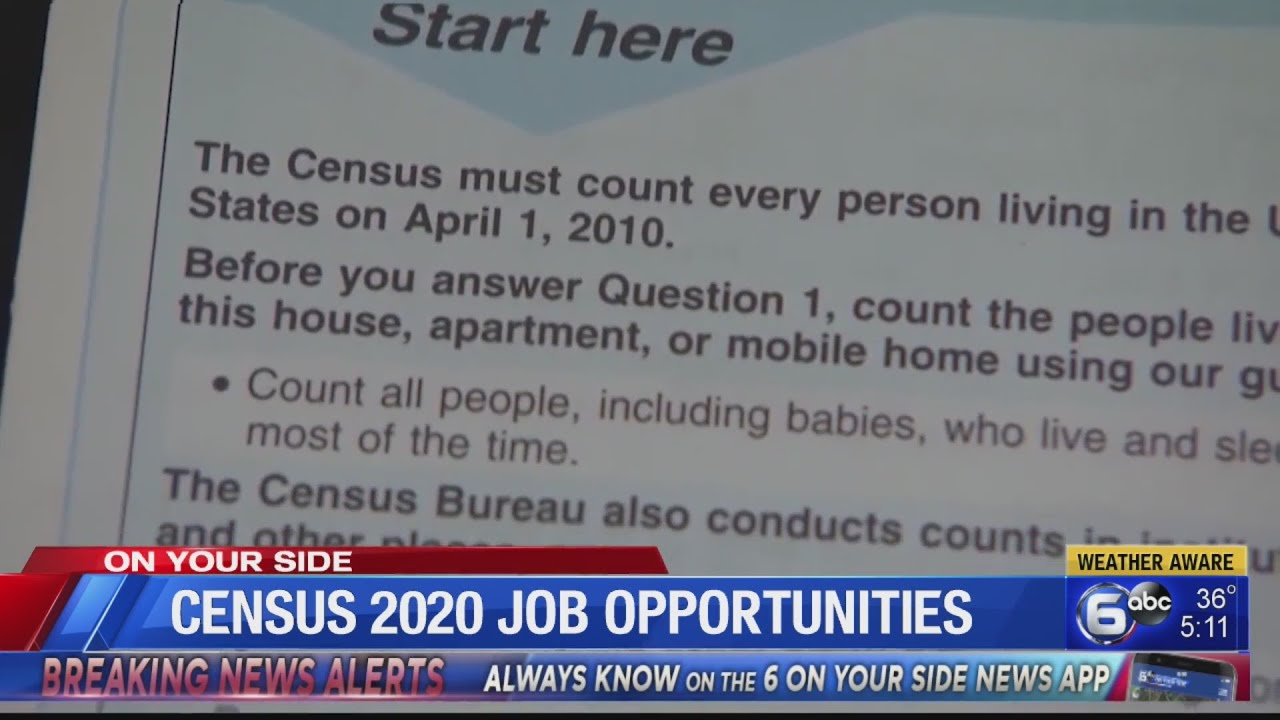 Census 2020 job opportunities YouTube