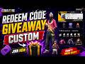 😱 FREE FIRE LIVE UID CHECKING + CUSTOM ROOM 🎁 REDEEM CODE GIVEAWAY