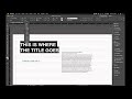 InDesign - Setting up a Baseline Grid