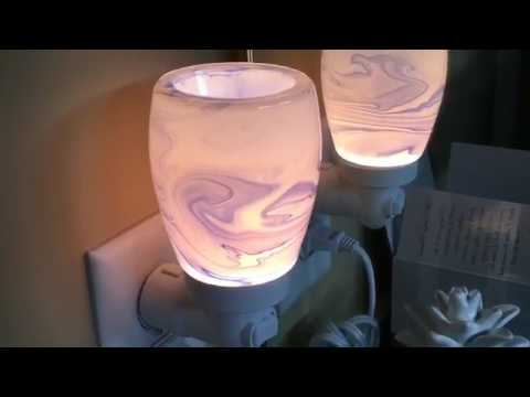 Scentsy Blue Watercolor Mini Night Light Plug-in Warmer