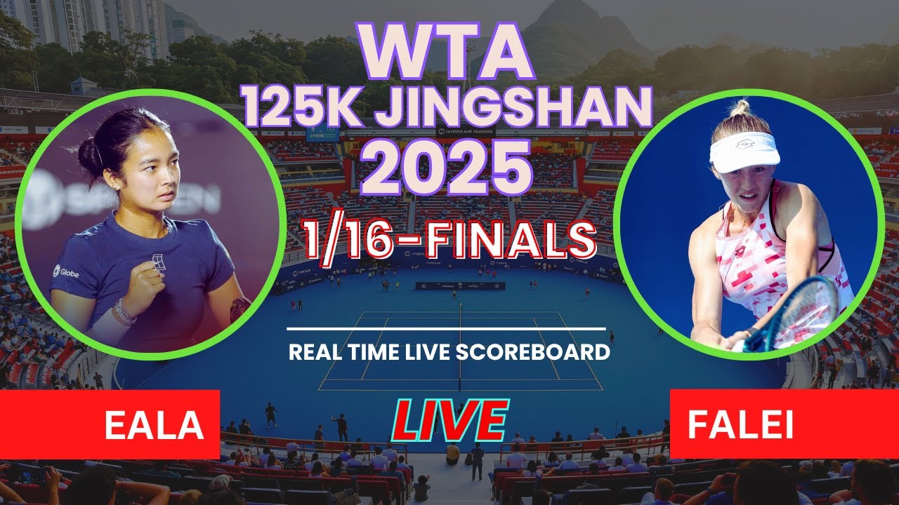 Alexandra Eala vs Aliona Falei Live Scores | WTA 125K Jingshan 2025 1/ ...
