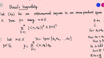 Functional Analysis Module III Class 17 Bessel