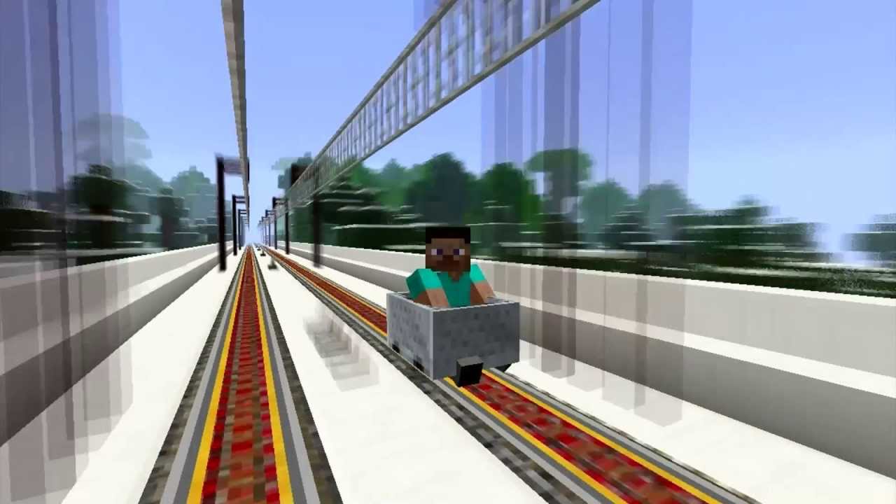 High Speed Train in Minecraft - YouTube