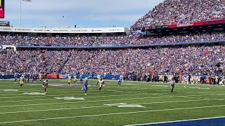 Josh Allen to Gabe Davis, nasty one handed catch. End Zone view Bills vs Steelers  10/09/22 (4K)