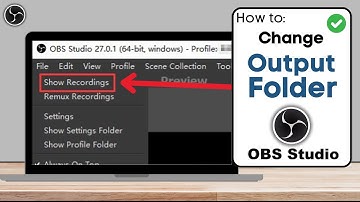 How To Change Recordings Output Folder OBS Studio | 2024