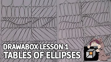 Drawabox Lesson 1, Exercise 4: Tables of Ellipses