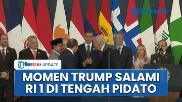 Momen Donald Trump Salami Prabowo di Tengah Pidato KTT Gaza, RI 1 Disebut Pertama tanpa Baca Daftar