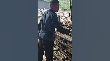 Split bamboo   good machinery to help work