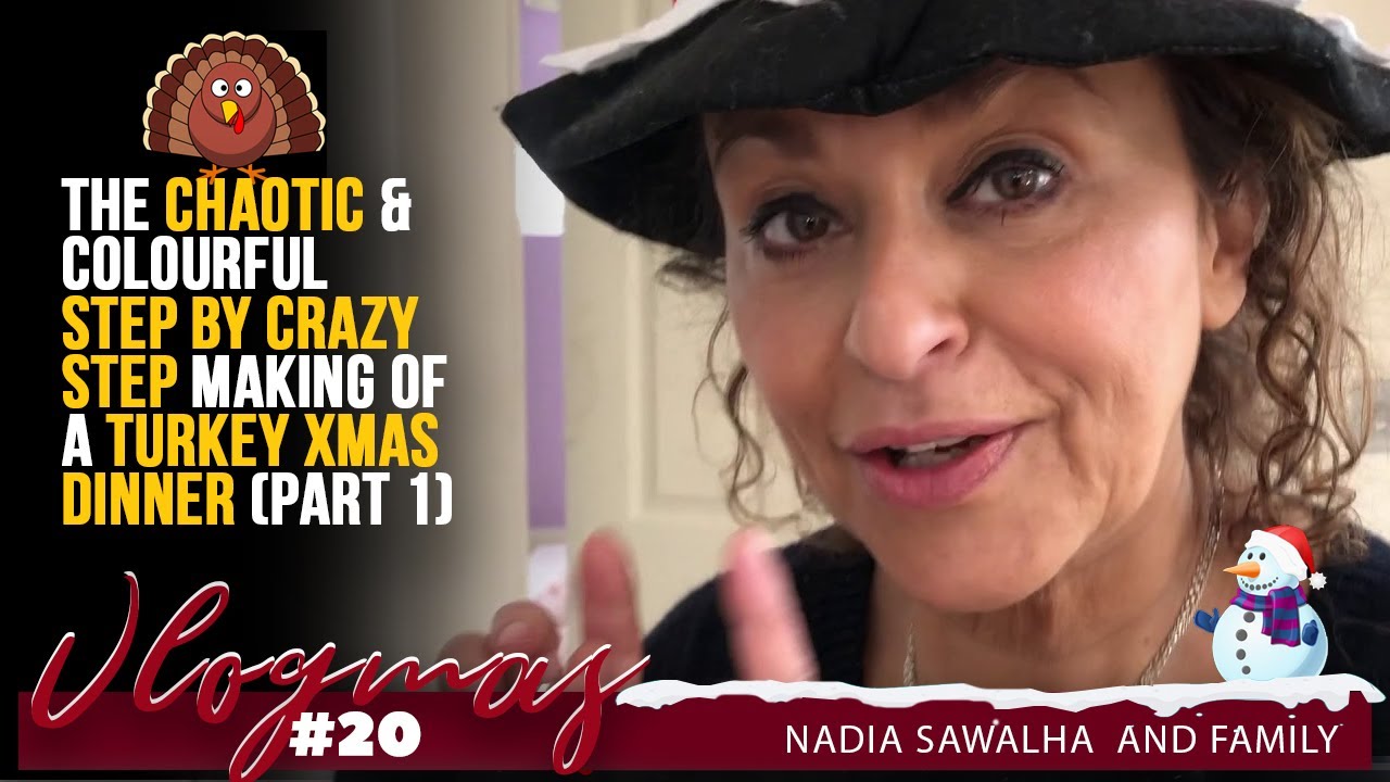 VLOGMAS 20 The Chaotic & Colourful Step by CRAZY Step MAKING of a TURKEY XMAS DINNER (PART 1)