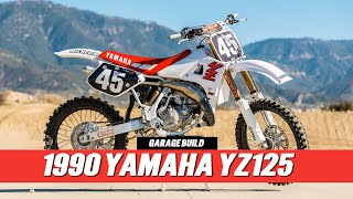 Retro Damon Bradshaw Edition 1990 Yamaha YZ125 Garage Build