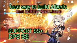 Albedo C0 showcase!!! More attack or more defense build? (best way to build albedo). Best Geo Ever!!