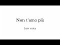 Non T Amo Più D Moll Tosti Low Voice mp3