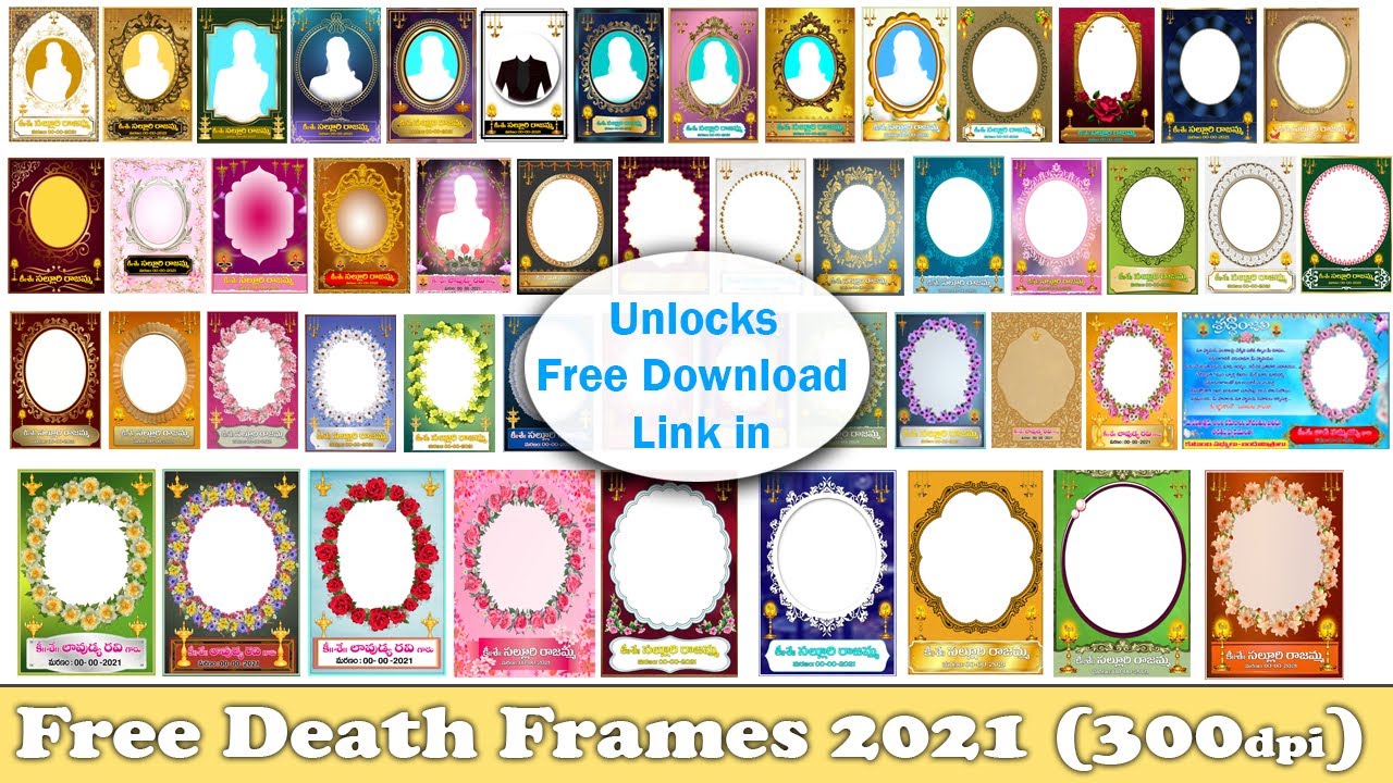 Death photo Frames psds 2021 - YouTube