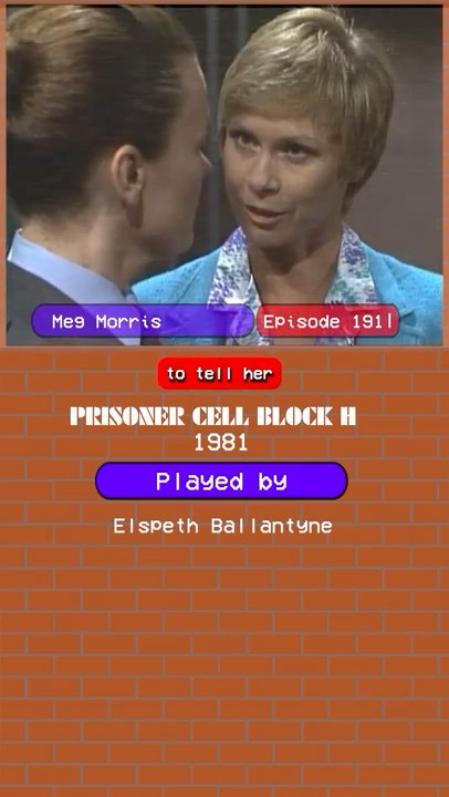 Prisoner Cell Block H - Meg Morris Season 3