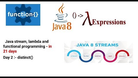 Java 8 stream   - Distinct