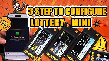 [Tutorial] 3 STEP TO SETUP YOUR JINGLEMINER LOTTERY MINI