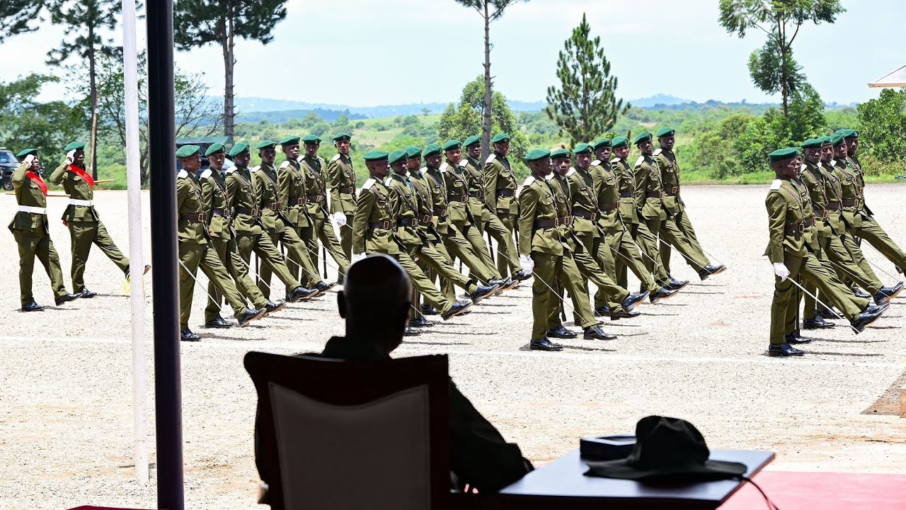 MUSEVENI passes out 203 UPDF officer cadets at Uganda Military Academy, Kabamba with caution
