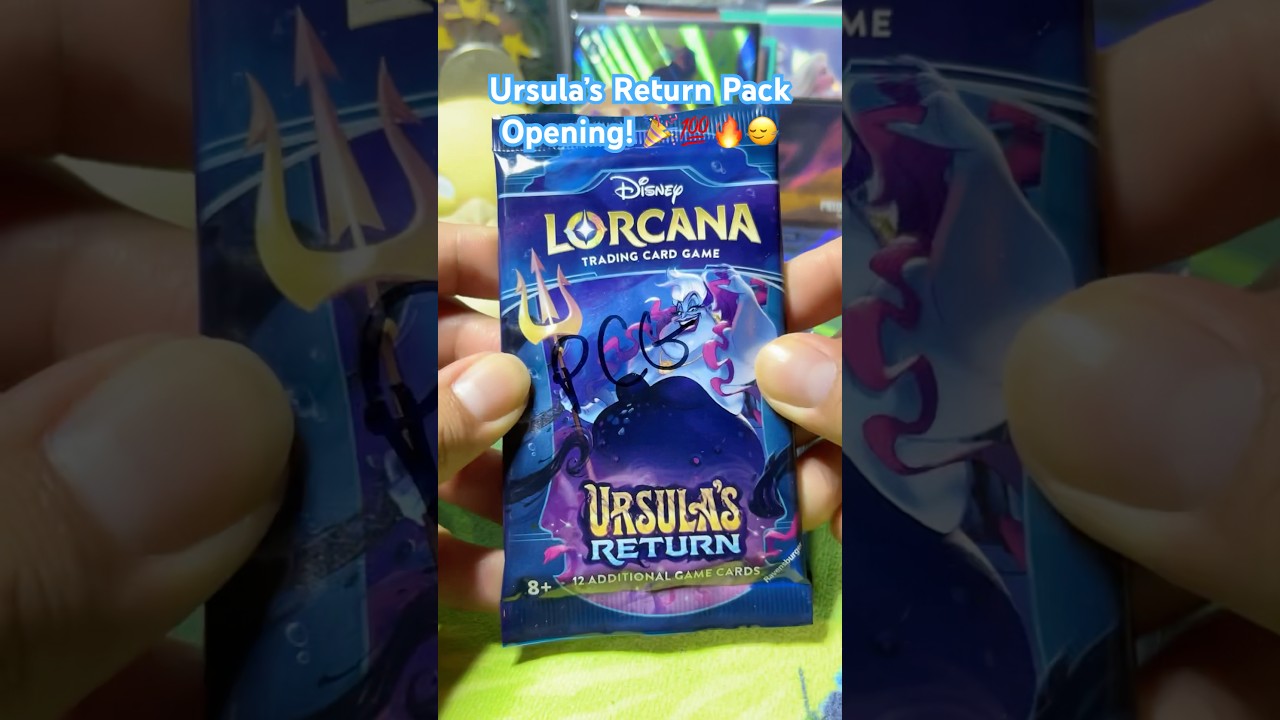 Back to Back Legendary Pulls! 💯🎉🙂‍↔️⛽️🔥| Lorcana Ursula’s Return Pack Opening! 