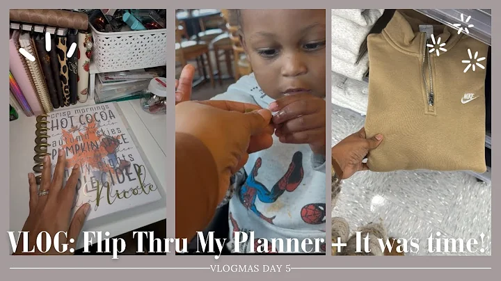 VLOGMAS DAY 5: 2025 Planner Flip Thru (Part1) + Quarter Zip Season! + No More Leftovers