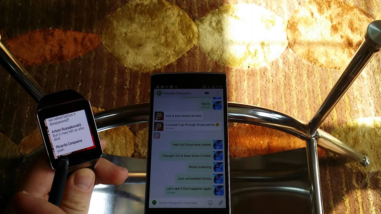 Things Android Wear doesn't do so well yet: reliably deliver and sync Hangouts messages galaxy a10