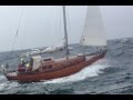 Classic Timber Yacht vs Comfortina 32 in 25 knots