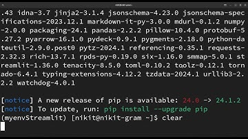 Setup python and streamlit in arch linux