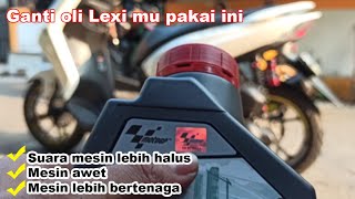 cara ganti oli mesin di yamaha lexi sendiri dirumah