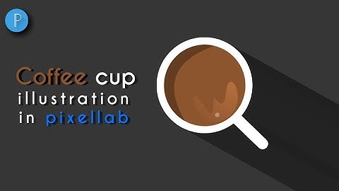 Coffee cup vector illustration in Android using pixellab || Illustration tutorial || By Drager