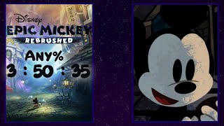 Disney's Epic Mickey: Rebrushed Any% No NG+ Speedrun in 3:50:35 (RTA)