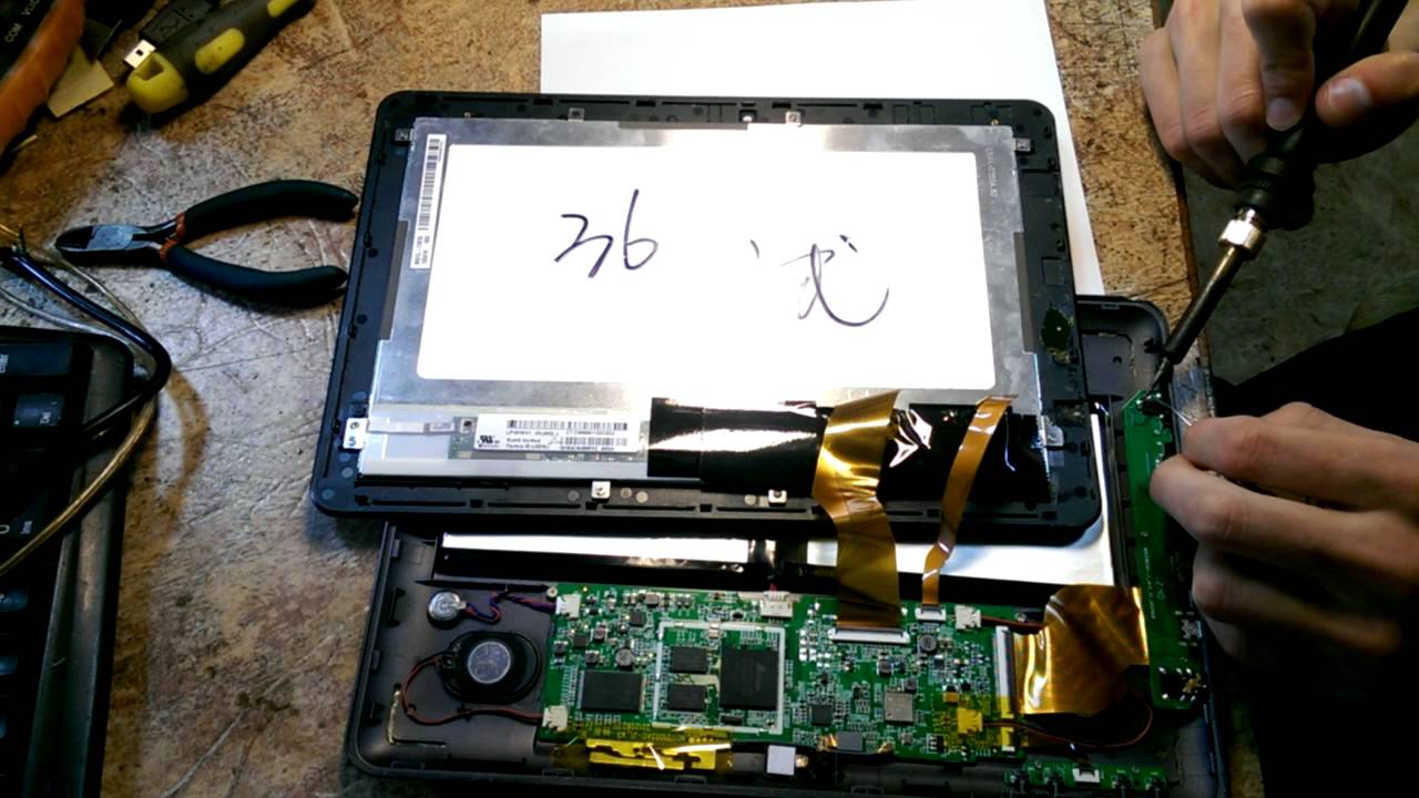 Разборка и ремонт системы питания планшета Ainol 10 Hero