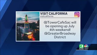 Sacramento’s Tower cafe to reopen Fourth of July weekend
