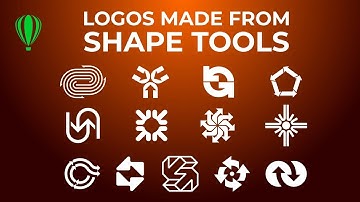 basic shapes to amazing Logos in CorelDraw easy tutorial