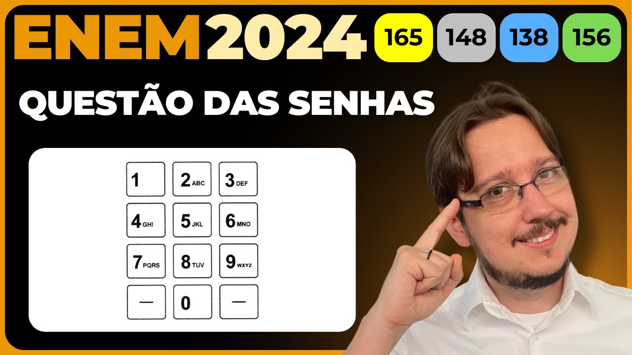 ENEM 2024 || Análise Combinatória || Para abrir a porta de uma empresa ...