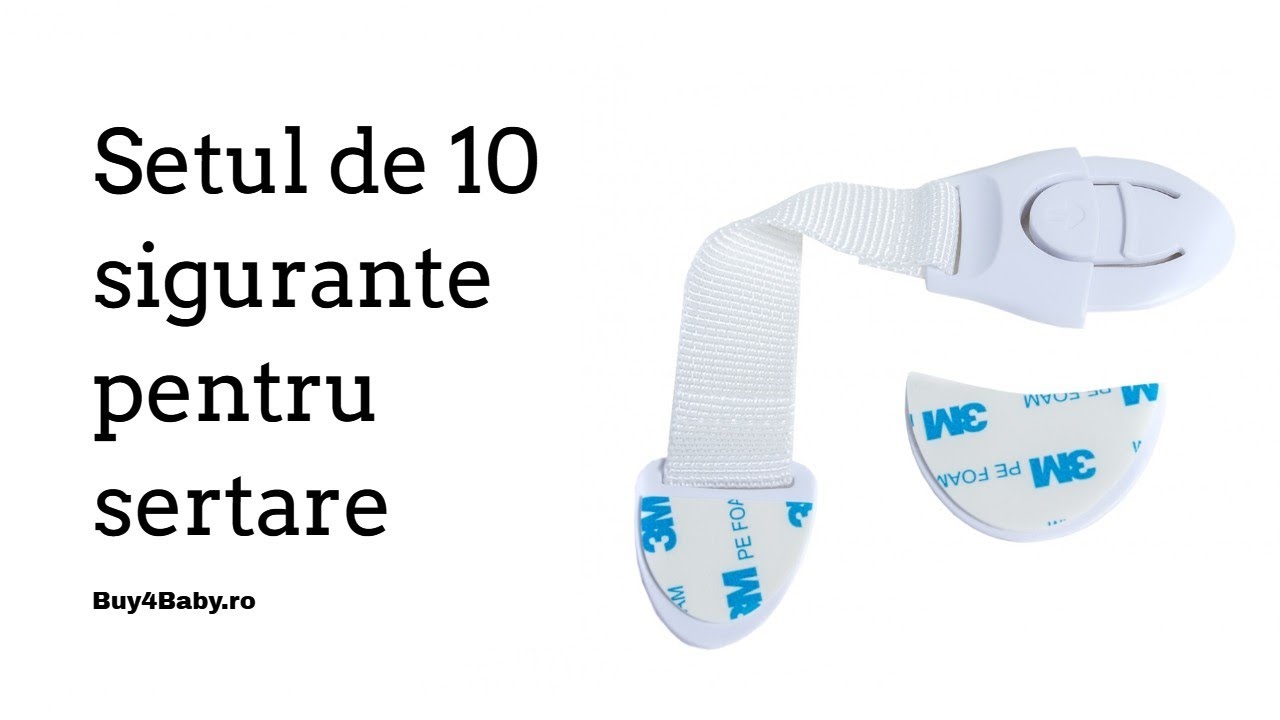 Set 10 Sigurante Flexibile Usi/Sertare Empria 🚪