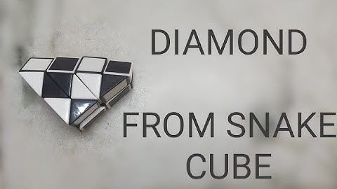 How to make diamond with snake cube