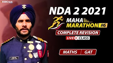 NDA 2 2021 | Maha Marathon | Complete Revision | Most Expected Questions | Fully Solved | Session #6