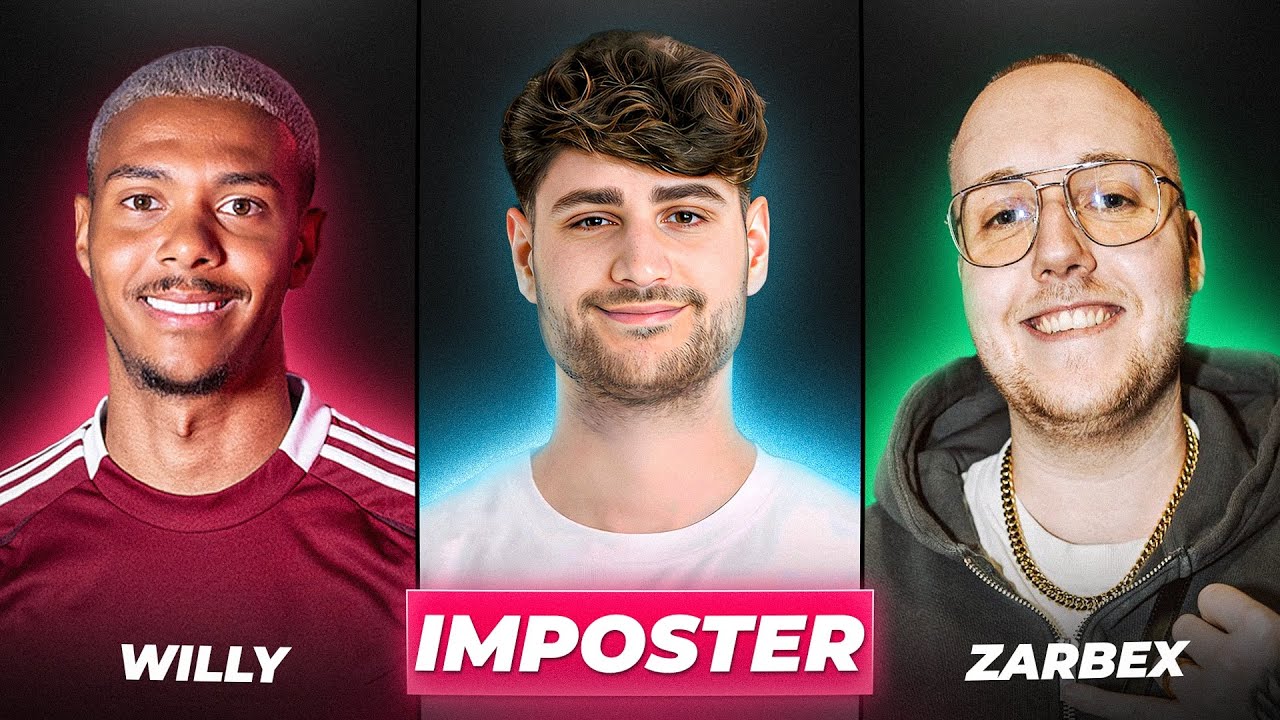 STREAMER vs IMPOSTER!🧐😂 mit Zarbex, Eli, Willy, Kroko, Danny & Repaz