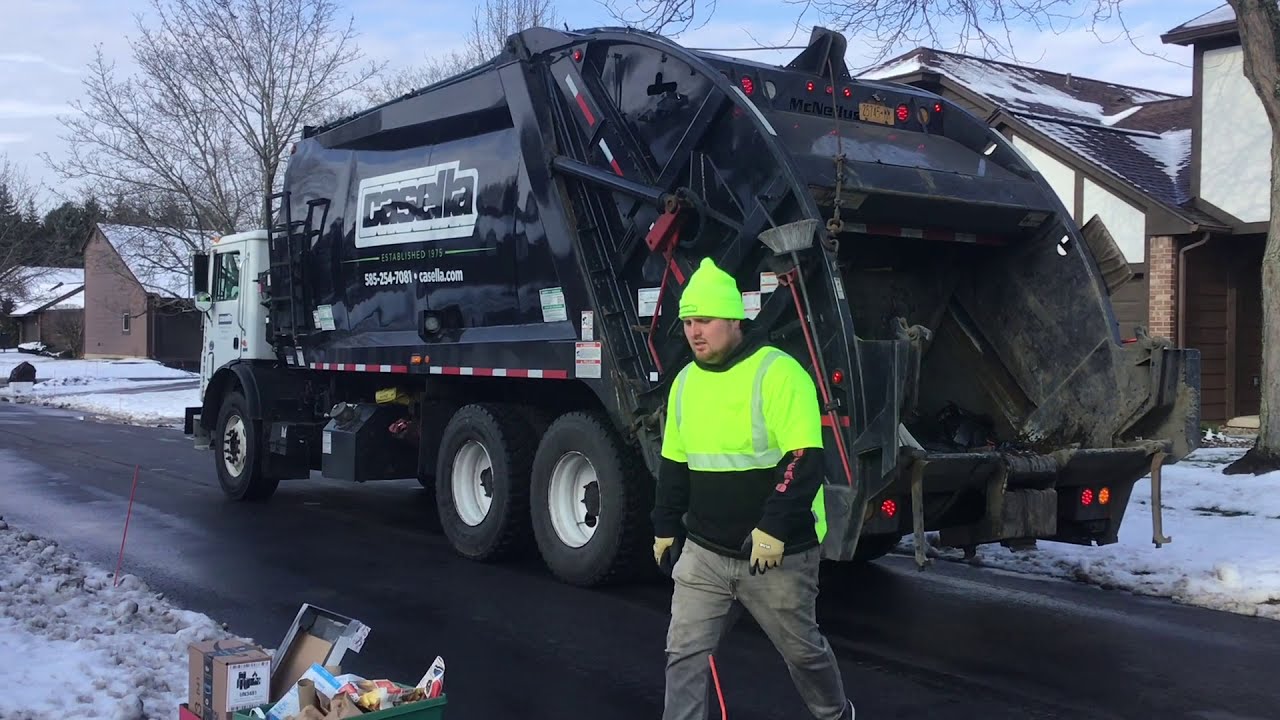 Casella Waste Systems Mack MRU McNeilus Rear Loader Garbage Truck on ...