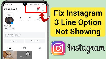 How To Fix Instagram 3 Line Option Not Showing (New Update 2025) || Instagram 3 line option problem