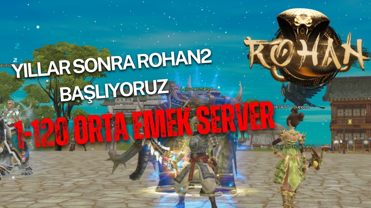 YILLAR SONRA ROHAN2 BAŞLIYORUM/1-120 ORTA EMEK PVP SERVER/#metin2 #metin2pvp #rohan2  #rohanmt2