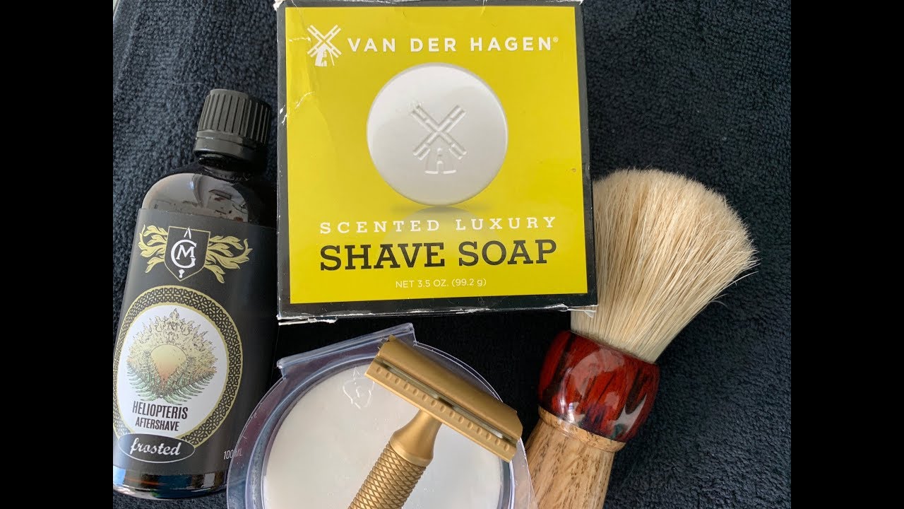 Van Der Hagen Luxury Shave Soap Graydog 27mm Boar Karve Cb Razor And Maol Grooming Heliopteris Youtube