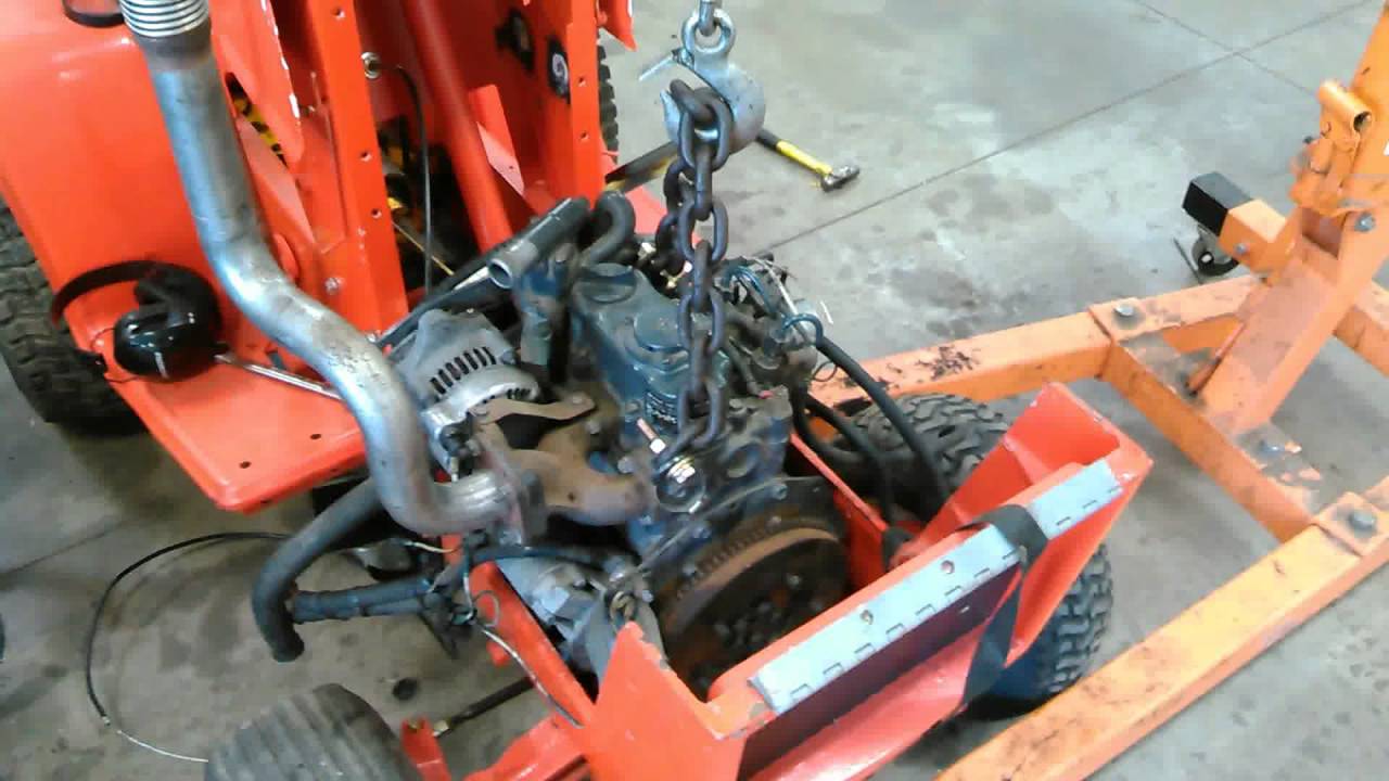 Cub Cadet diesel project engine mounting YouTube