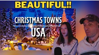 South African & Daughter React to 24 most FESTIVE towns in America