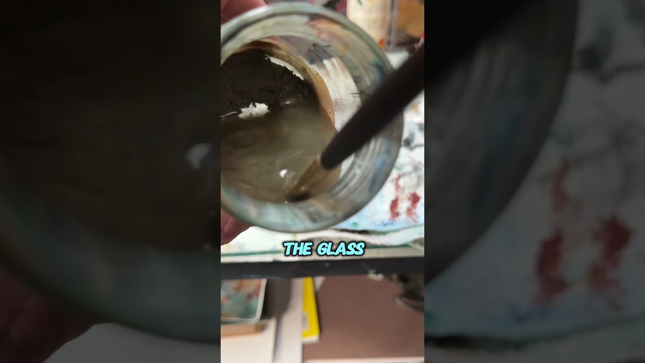 How I clean my oil painting brushes!