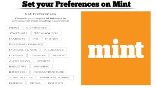 Set your Preferences on Mint News app | Watch your preferred News on Mint | Techno Logic screenshot 1