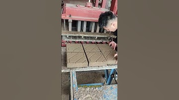 effect of automatic block making machinery test to make paving blocks