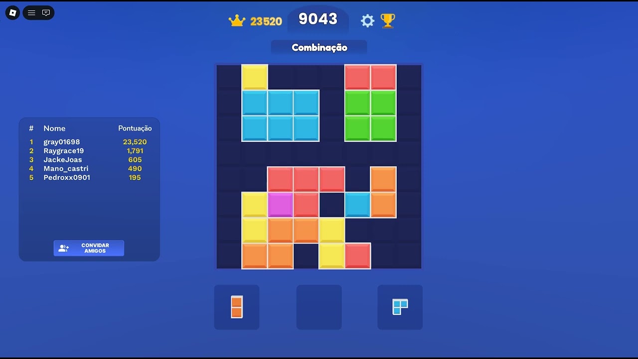 tentando passar meu record no block blast do roblox (PT 2)