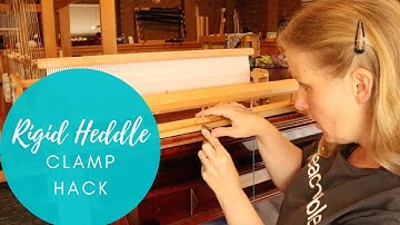 Tiny tip - clamping hack for rigid heddle loom