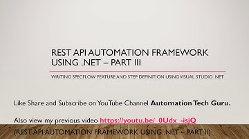 Rest API automation framework using .net – Part 3