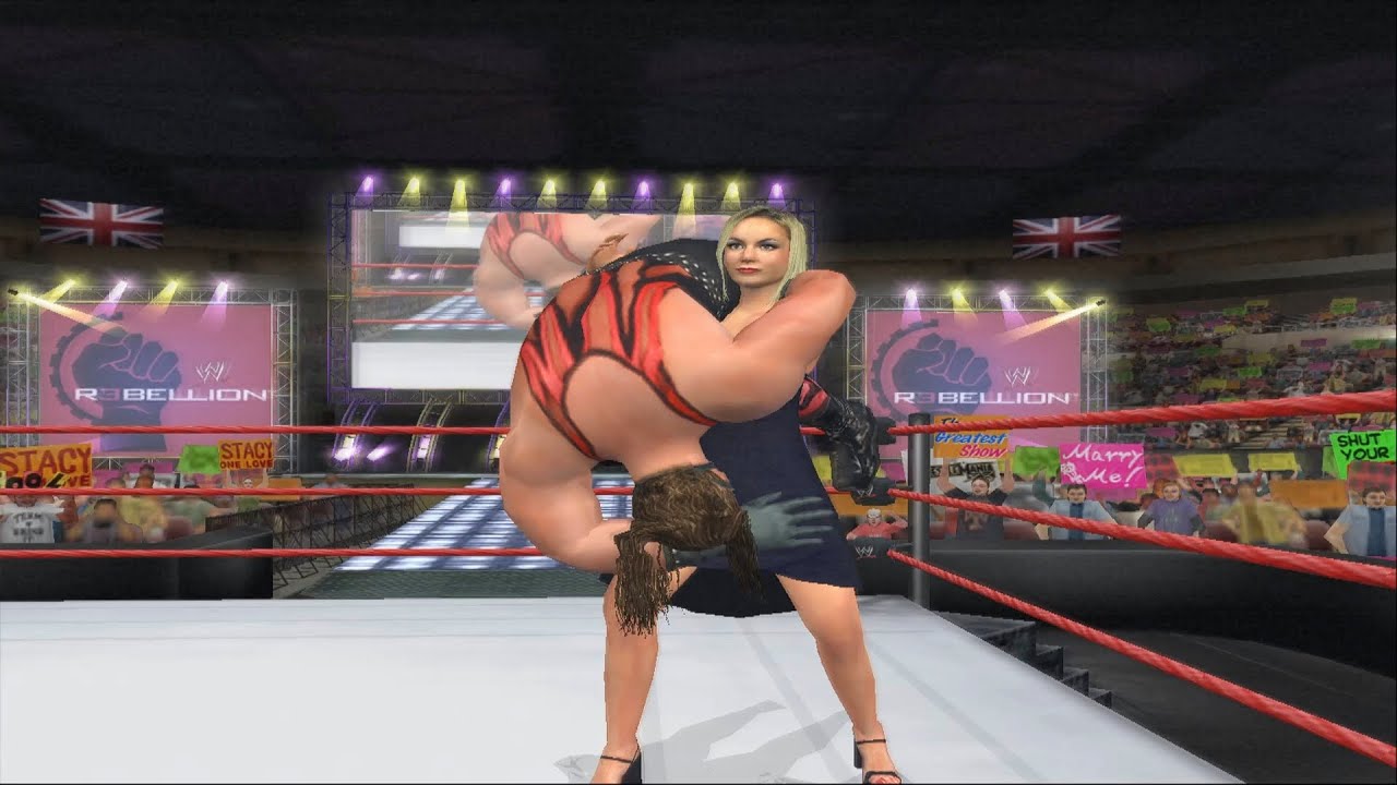 Masked Kane vs Stacy Keibler | Last Man Standing | Rebellion | Shut Your Mouth | Mixed Wrestling